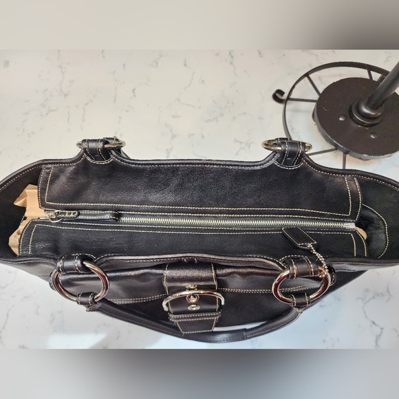 COACH Vintage 2004 Soho Soft Leather XL Carryall Tote Bag. Black K04S-5770 EUC - Picture 10 of 16